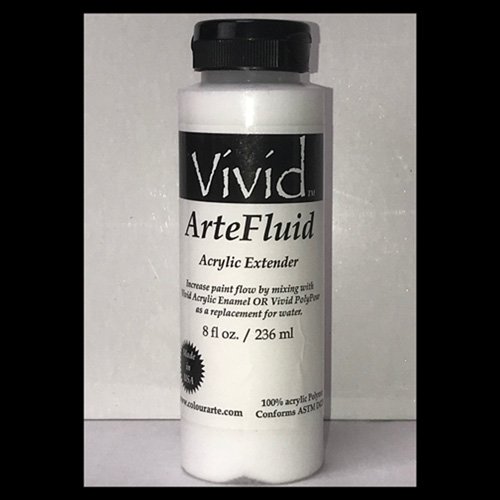 ...NEW-Vivid Arte-Fluid Acrylic Bonding Extender 8oz Bottle