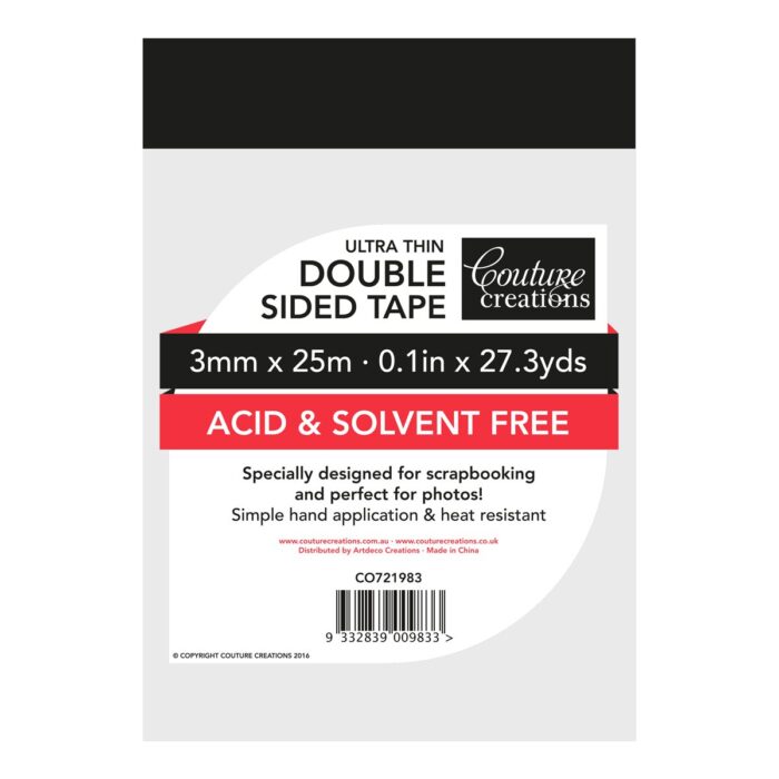 Double Sided Tape - Standard 3mm x 25m