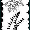 Flower Pennants - A5 Stencil