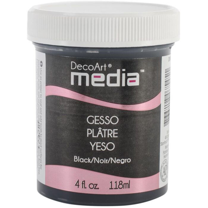DecoArt Media Black Gesso 4oz